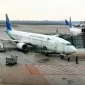 Garuda Indonesia di Terminal III Bandara Soekarno-Hatta - Foto Dok