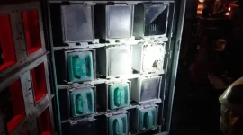Box Pengisian Baterai Motor Listrik Hangus Terbakar - foto Polsek Metro Kebayoran Baru
