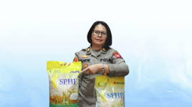 Beras SPHP Dicampur Menir, Polisi Amankan 6 Ton di Pontianak -- foto Humas Polresta