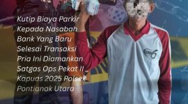 Pungli di Kawasan Bank Siantan, Pelaku Langsung Diciduk Polisi - foto Humas Polresta