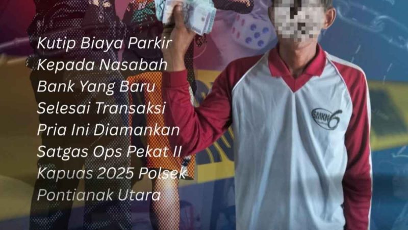 Pungli di Kawasan Bank Siantan, Pelaku Langsung Diciduk Polisi - foto Humas Polresta