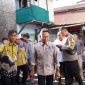 Musibah kebakaran di permukiman padat penduduk di Tanjung Baladewa Kampung Beting Kelurahan Dalam Bugis Kecamatan Pontianak Timur menyisakan puing-puing bangunan. 