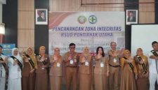 Rumah Sakit Umum Daerah (RSUD) Pontianak Utara resmi mencanangkan Zona Integritas (ZI) sebagai langkah awal menuju Wilayah Bebas Korupsi (WBK) dan Wilayah Birokrasi Bersih Melayani (WBBM). - foto Pemkot Pontianak