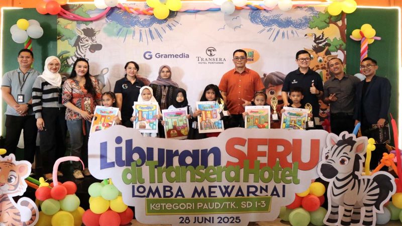 Liburan Ceria! Hotel Transera Pontianak Hadirkan Lomba Mewarnai Anak di Terasky Rooftop