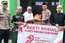 Dalam rangka memperingati Hari Bhayangkara ke-79, Polresta Pontianak menyalurkan sebanyak 1.000 paket bantuan sosial kepada panti asuhan, pondok pesantren, dan masyarakat kurang mampu di wilayah Kota Pontianak. - Foto Humas Polresta Pontianak