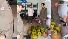 Kegiatan Penertiban tempat usaha yang masih menggunakan gas 3kg/gas melon bersama Kasi Trantib dan Staff Kecamatan Pontianak Tenggara Serta Anggota Pertamina. - foto Satpol PP Pontianak