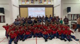 penutupan Latihan Pembentukan Karakter dan Disiplin Pelajar serta Remaja di Lapangan Alianyang Rindam XII/Tanjungpura, Jumat (4/7/2025).