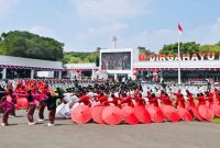 Suasana peringatan HUT ke-80 Kemerdekaan Republik Indonesia (RI) di Halaman Istana Merdeka, Jakarta, pada Minggu, 17 Agustus 2025. Foto: BPMI Setpres/Laily Rachev
