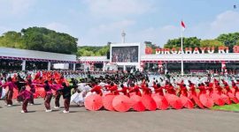 Suasana peringatan HUT ke-80 Kemerdekaan Republik Indonesia (RI) di Halaman Istana Merdeka, Jakarta, pada Minggu, 17 Agustus 2025. Foto: BPMI Setpres/Laily Rachev
