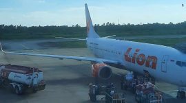 Lion Air di Bandara Supadio - Kubu Raya Kalbar. Foto Dokument