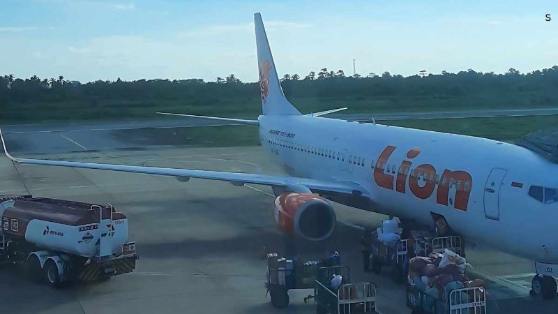 Lion Air di Bandara Supadio - Kubu Raya Kalbar. Foto Dokument