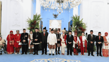 Presiden Prabowo Subianto foto bersama Presiden dan Wakil Presiden terdahulu di ruang kredensial, Istana Merdeka, Jakarta, pada 17 Agustus 2025. Foto: BPMI Setpres/Cahyo
