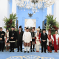 Presiden Prabowo Subianto foto bersama Presiden dan Wakil Presiden terdahulu di ruang kredensial, Istana Merdeka, Jakarta, pada 17 Agustus 2025. Foto: BPMI Setpres/Cahyo
