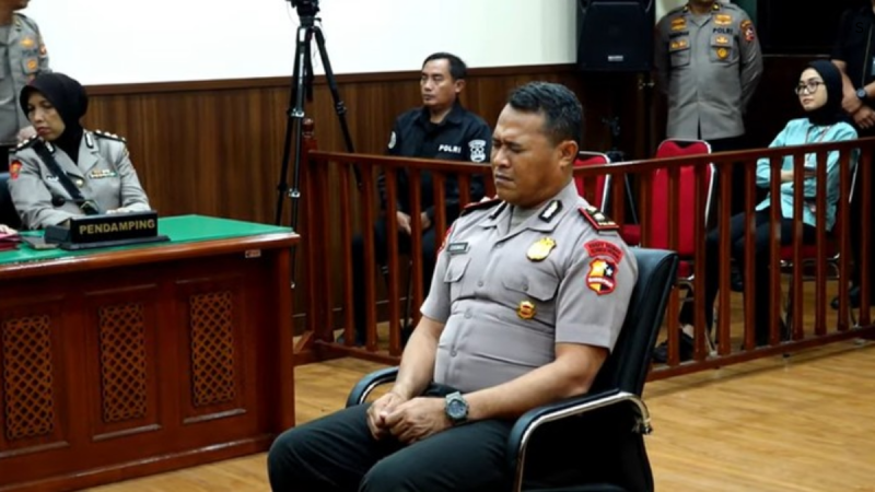 Sidang Komisi Kode Etik Polri Pecat Kompol Kosmas -foto Foto: Dok. YouTube Polri TV
