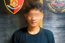Curi motor di Puskesmas, AF (23 tahun) asal Sintang berhasil diringkus Tim Resmob Macan Raya Satreskrim Polres Kubu Raya setelah menjual motor hasil curiannya melalui akun Facebook. - foto TBNEWS Polres Kubu Raya