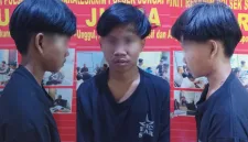 Aksi nekat seorang remaja berusia 21 tahun berinisial SO berakhir apes setelah tertangkap tangan warga saat melakukan pencurian di sebuah rumah di Jalan Budi Utomo, Desa Sungai Rengas, Kecamatan Sungai Kakap, Kabupaten Kubu Raya, Minggu (19/10/2025) malam.  - foto TB News Polres Kubu Raya