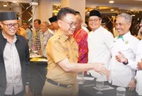 Wali Kota Pontianak Edi Rusdi Kamtono usai membuka pembinaan dan peningkatan kompetensi nazir se-Kota Pontianak yang digelar Badan Wakaf Indonesia (BWI) Kota Pontianak di Hotel Maestro, Selasa (18/11/2025)