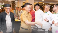 Wali Kota Pontianak Edi Rusdi Kamtono usai membuka pembinaan dan peningkatan kompetensi nazir se-Kota Pontianak yang digelar Badan Wakaf Indonesia (BWI) Kota Pontianak di Hotel Maestro, Selasa (18/11/2025)