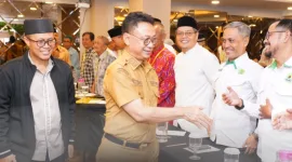 Wali Kota Pontianak Edi Rusdi Kamtono usai membuka pembinaan dan peningkatan kompetensi nazir se-Kota Pontianak yang digelar Badan Wakaf Indonesia (BWI) Kota Pontianak di Hotel Maestro, Selasa (18/11/2025)