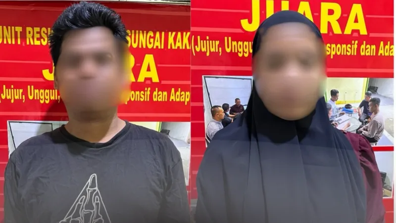 Simak Kronologi penipuan investasi emas Sungai Kakap. Wanita rugi puluhan juta tergiur untung 2,5% harian. Pelaku NN ditangkap Polsek Sungai Kakap. - foto TBNews Polres Kubu Raya
