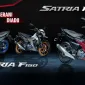 Suzuki Satria Pro dan Satria F150 menjadi dua bintang baru yang resmi diperkenalkan PT Suzuki Indomobil Sales (SIS) di Sirkuit Sentul, Bogor, pada Sabtu (8/11/2025).  - foto Suzuki